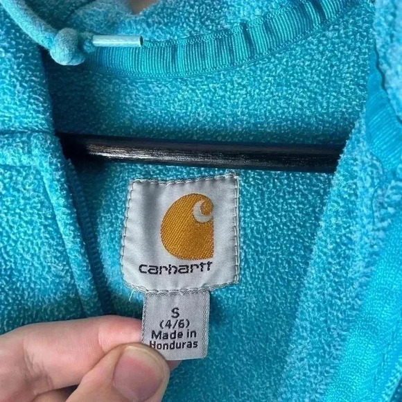 Carhartt Zip-up Fleece Hoodie Small - Picture 3 of 4